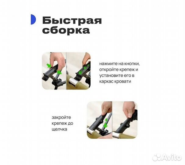 Кровать туристическая RoadLike Pro Cot Милитари