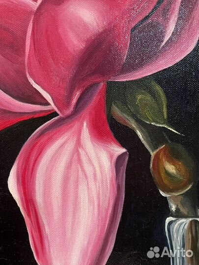 Картина маслом интерьерная роза