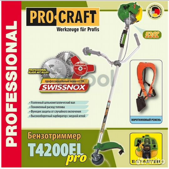 Триммер бензиновый Procraft 4200 EL PRO
