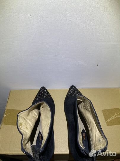 Ботильоны женские натуральная замша