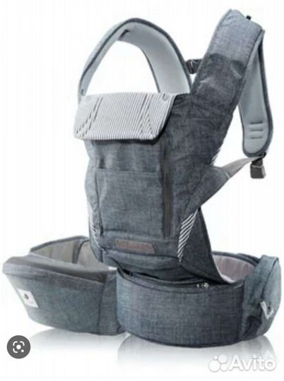 Эрго-рюкзак Pognae No5 Plus Серый Деним