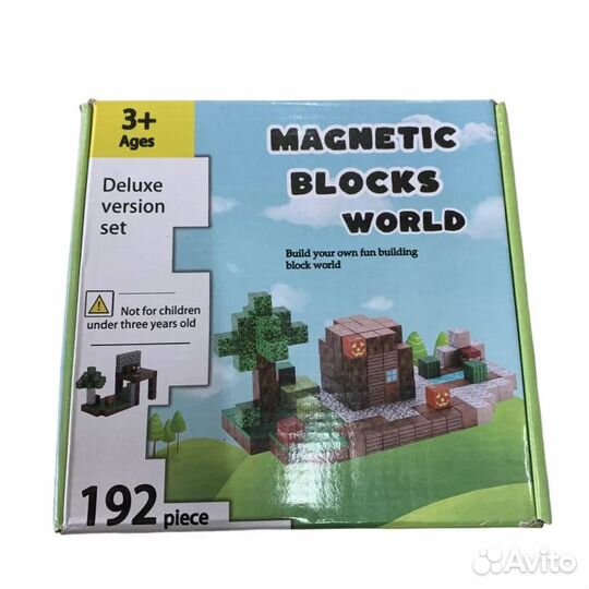 Магнитный конструктор Magnetic Blocks World майнкр