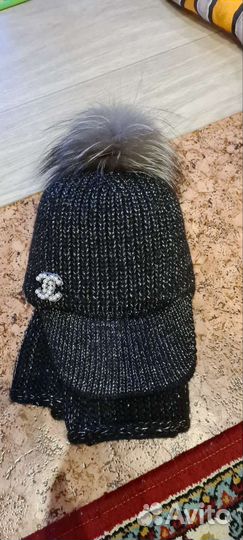 Комплект шапка и снуд