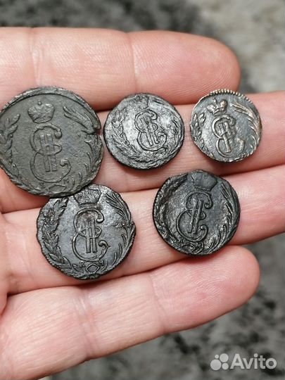 Монеты Сибирь Екатерина 2