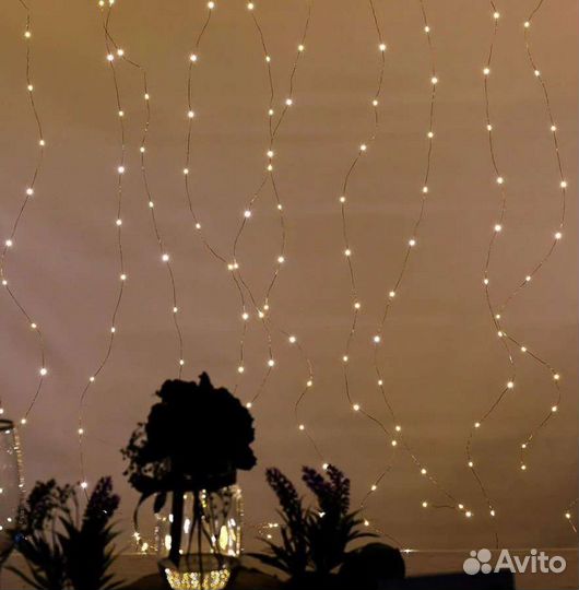 Гирлянда шторка 3х3 с пультом