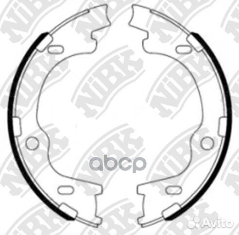 FN11006-nibk колодки барабанные ручника Hyunda