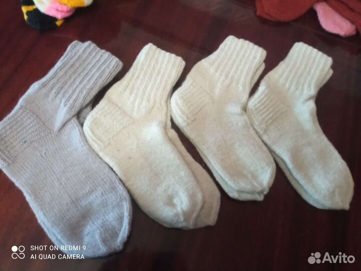 Носки шерсть ручная вязка