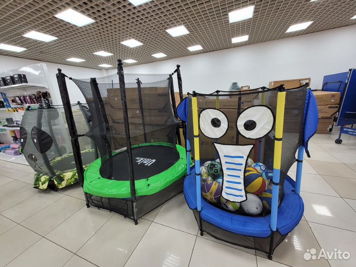 Батуты для дачи с сеткой