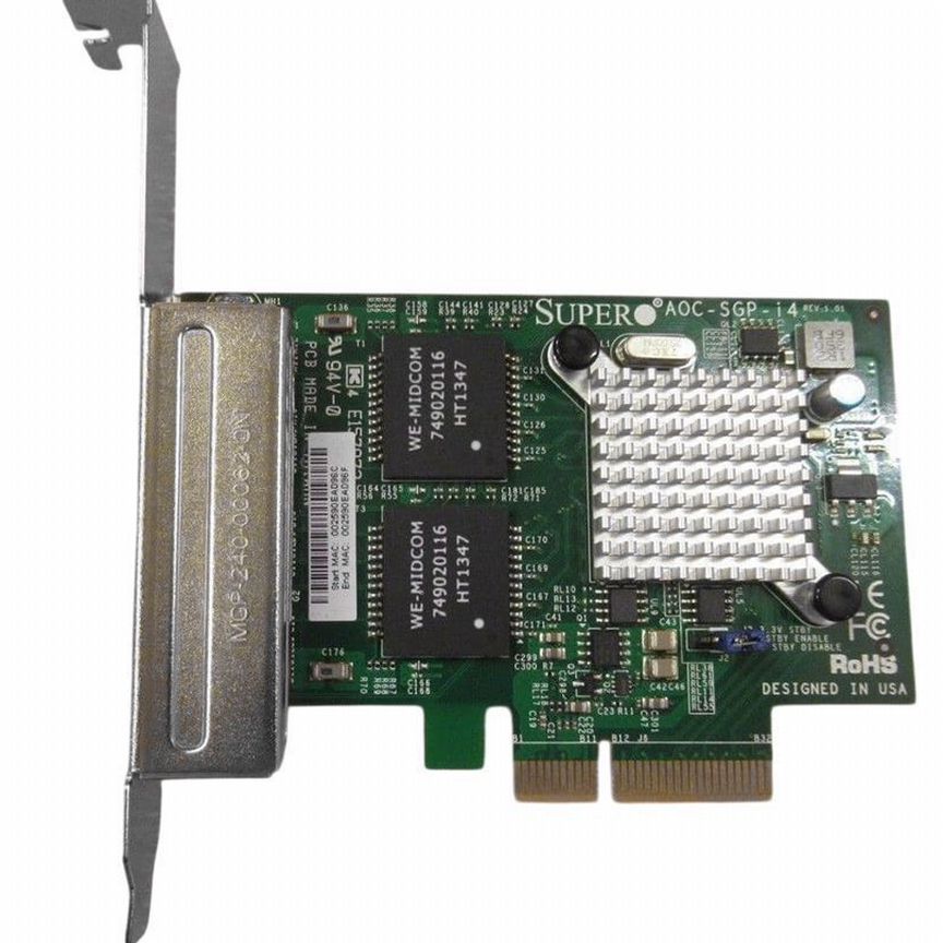 [AOC-SGP-I4] Контроллер Supermicro Pci-E Aoc-Sgp-I4