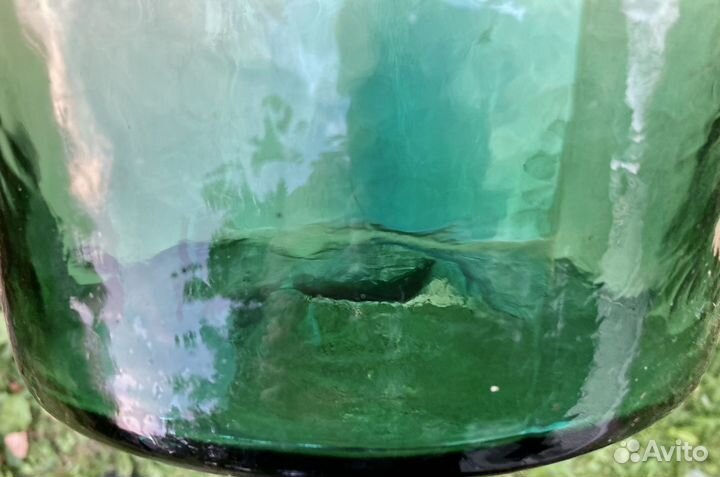 Бутыль стеклянная старинная