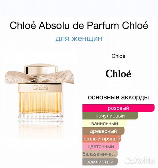 Chloe Absolu de Parfum оригинал распив
