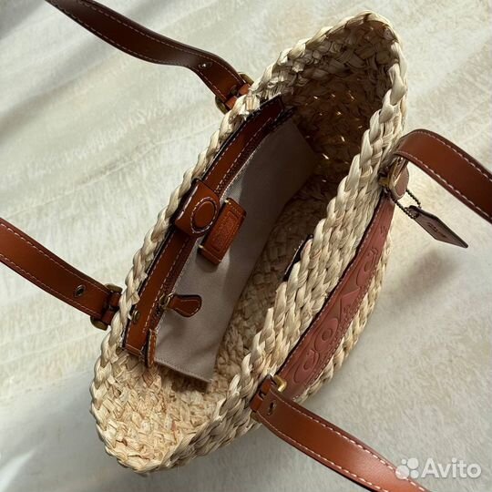 Сумка Coach соломенная