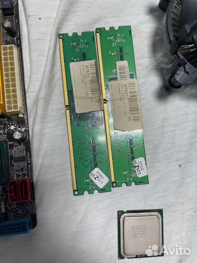 Комплект: материнская плата + проц + память
