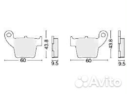 Колодки MotoLand, BSE, Kayo, Avantis и др