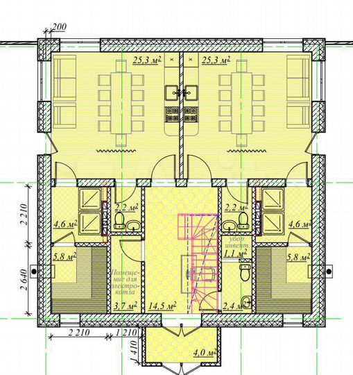 Свободного назначения, 200 м²