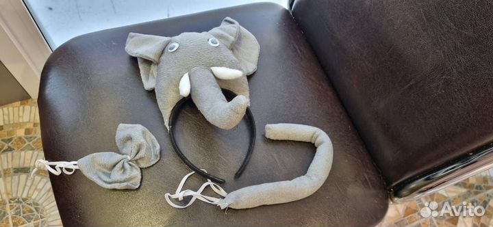 Карнавальный костюм детский Заяц, волк, слон