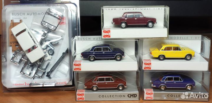 Модели 1/87: ваз-2101, 2103, 2106 LADA Busch