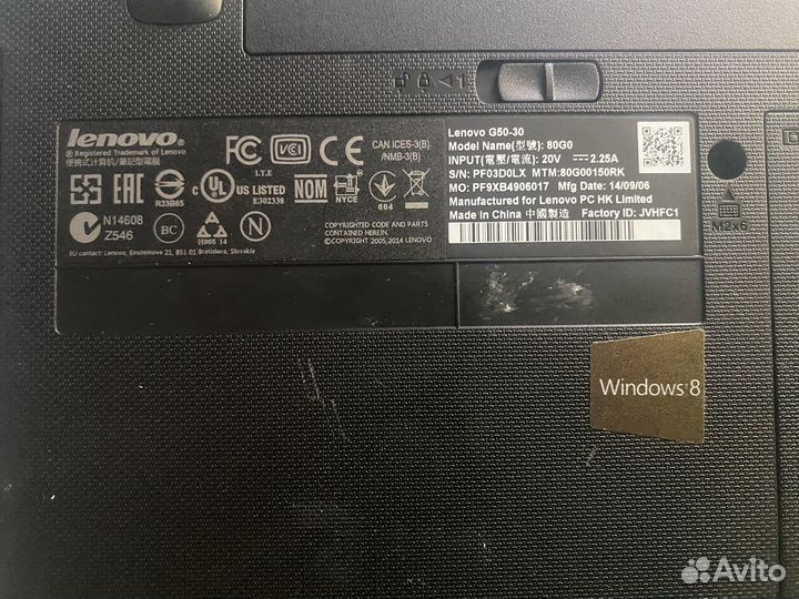 Ноутбук lenovo g50 30