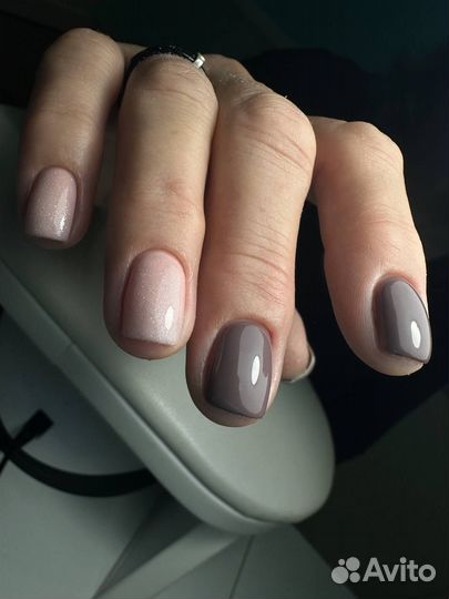 Маникюр, покрытие гель лак, укрепление, дизайн