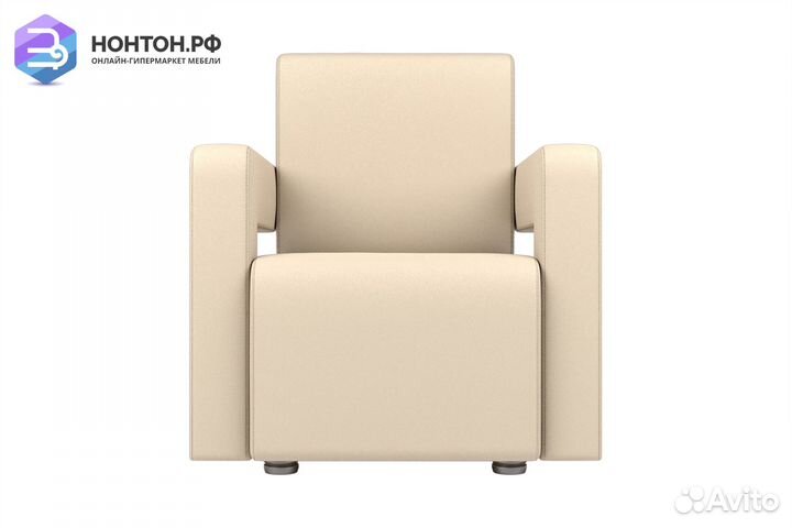 Кресло Рамос экокожа бежевая
