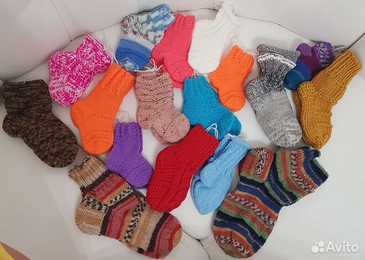 Вязаные носочки