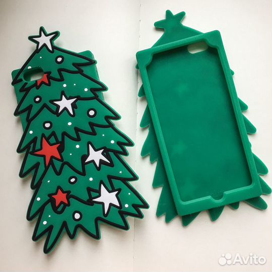 Чехол кейс для iPhone 6/6S Plus ёлка 3D