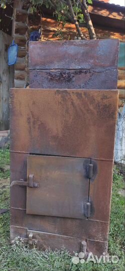 Печь для бани с баком