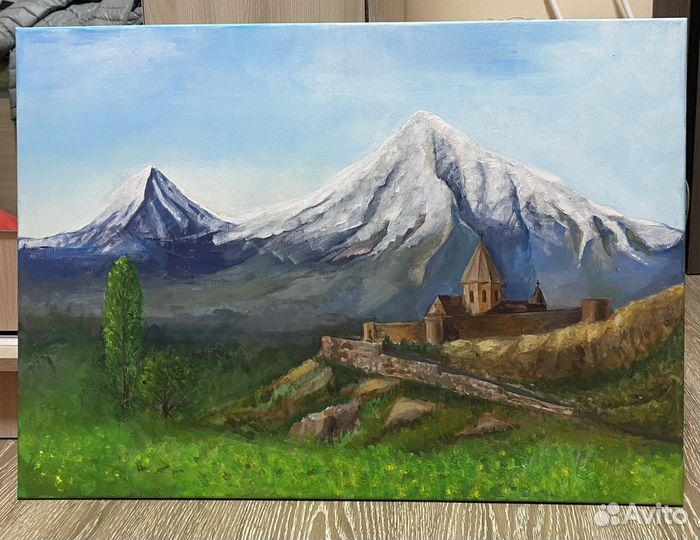 Картина «Хор Вирап на фоне Арарата»