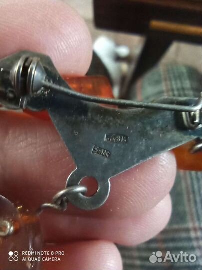 Брошь серебро СССР