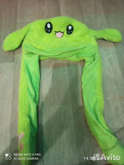 Шапка зайка