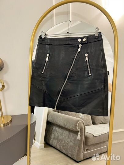 Кожаная юбка