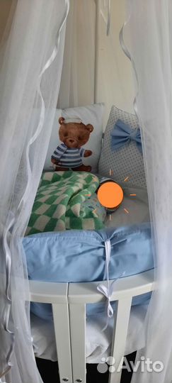 Детская кроватка трансформер с маятником