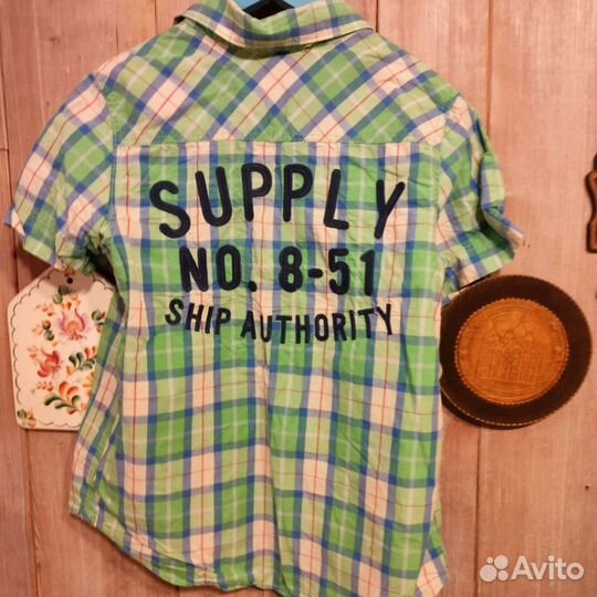 Фирменные рубашки на 7-9 лет