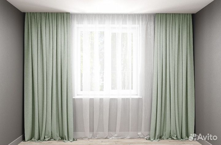 Шторы блэкаут на люверсах