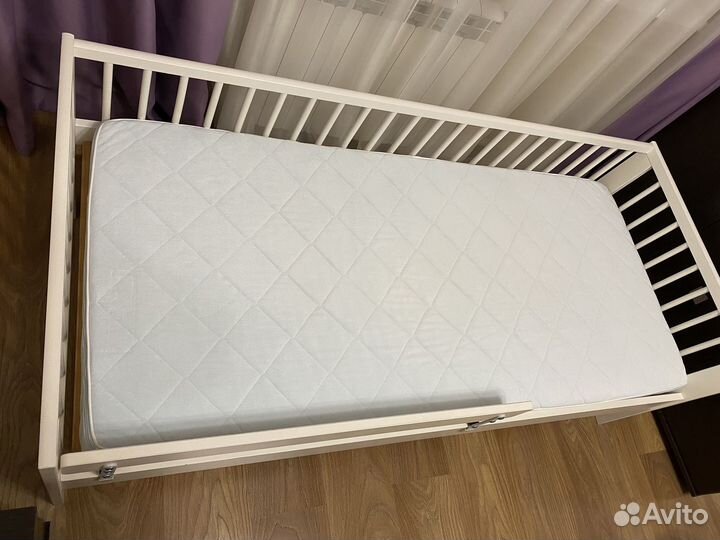 Детская кровать IKEA с матрасом 70*160 см