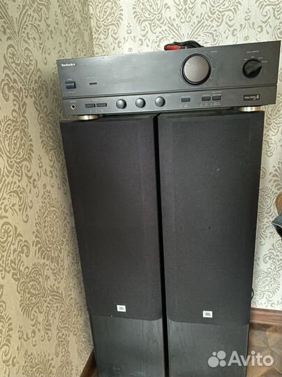 Усилитель Technics SU-610 и колонки JBL MX1000
