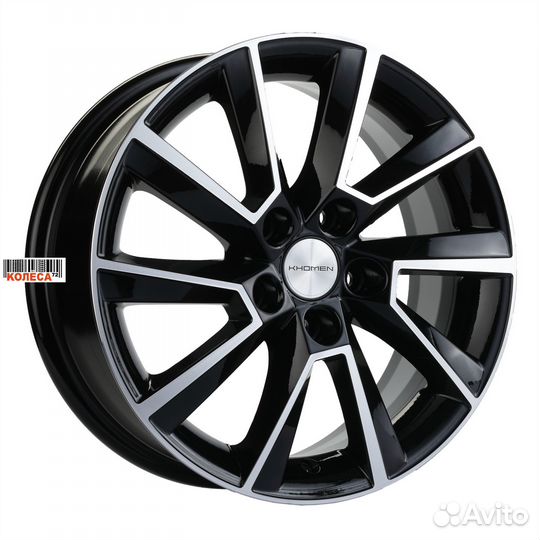 Khomen Wheels KHW1507 6x15 5x100 ET38 Dia57.1 Blac