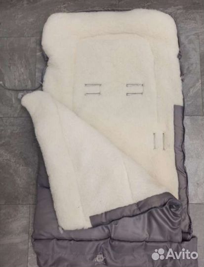 Конверт зимний на овчине от 0 до 3 лет