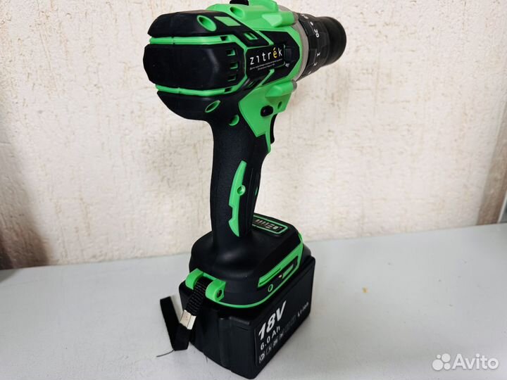 Шуруповерт Zitrek Green Impact 18 В, Li-ion 2x4.0