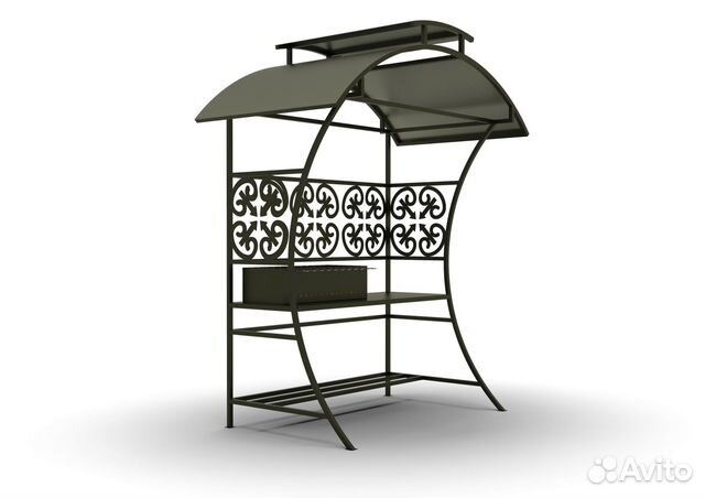 Беседка с мангалом дизайнерская