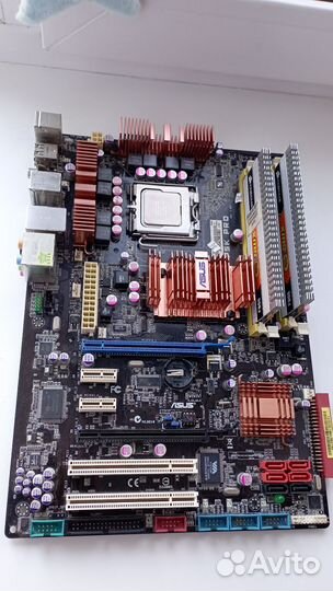 Материнская плата с процессором 775