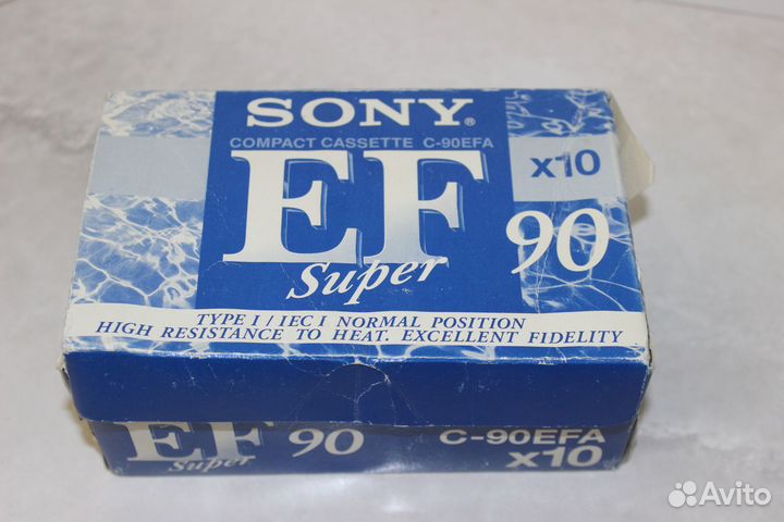 Кассеты sony super EF 90