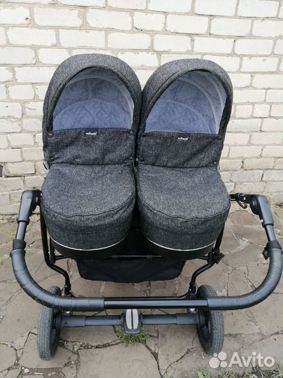 Коляска для двойни mikado 3 в 1