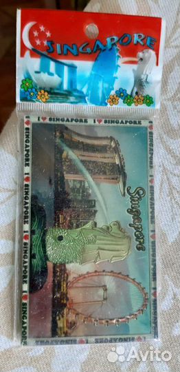 Магнитик из Сингапура,сувенир. Новый