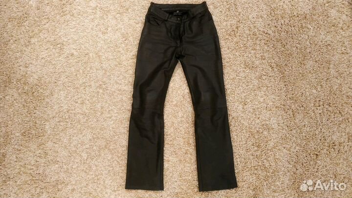 Мото брюки женские из натуральной кожи