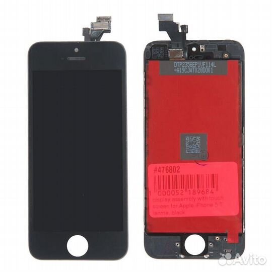 Дисплей в сборе с тачскрином для Apple iPhone 5 Tianma, черный