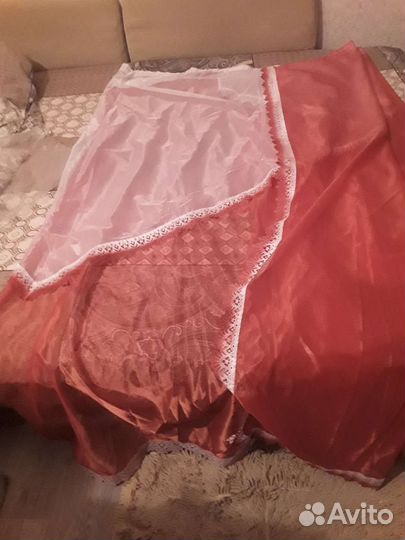 Штора тюль на кухню.Короткая.Новая