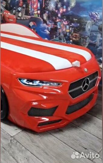 Детская кровать машина Новая + матрас