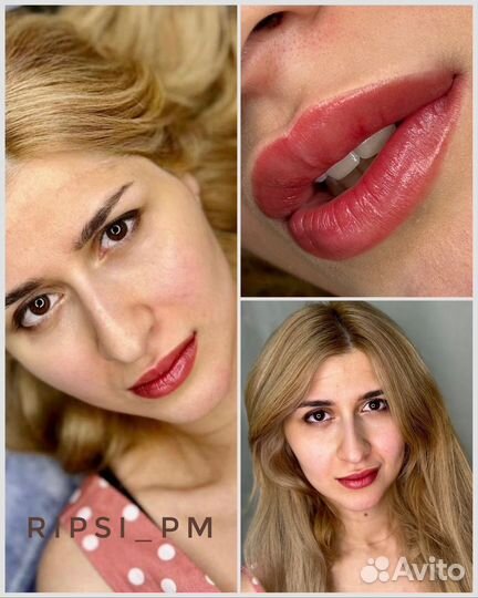 Перманентный макияж бровей, губ, межреснички