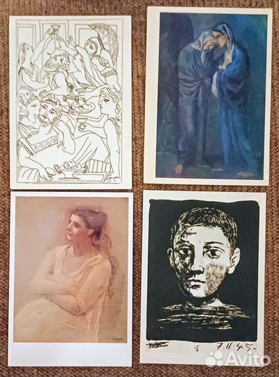 Пабло Пикассо. 30 открыток. 60-80е